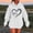 White, variant on Women's Solid Color Hooded Sweatshirt With Pockets Long Sleeve Fall Casual Top