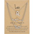 thumbnail image 1 of 3Pcs Zodiac Necklace Set 12 Constellation Sign Pendant Necklace Astrology Horoscope Old English Zodiac Necklace Birthday Gift for Women Girls - -, 1 of 1