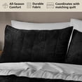 thumbnail image 2 of Mainstays Corduroy Pillow Sham, King, Black, 1 Pack, 2 of 8