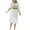 White, variant on ZQUUVOU Womens St Patricks Day Dress Short Sleeve V Neck Maxi Sundress B-Olive Green,L