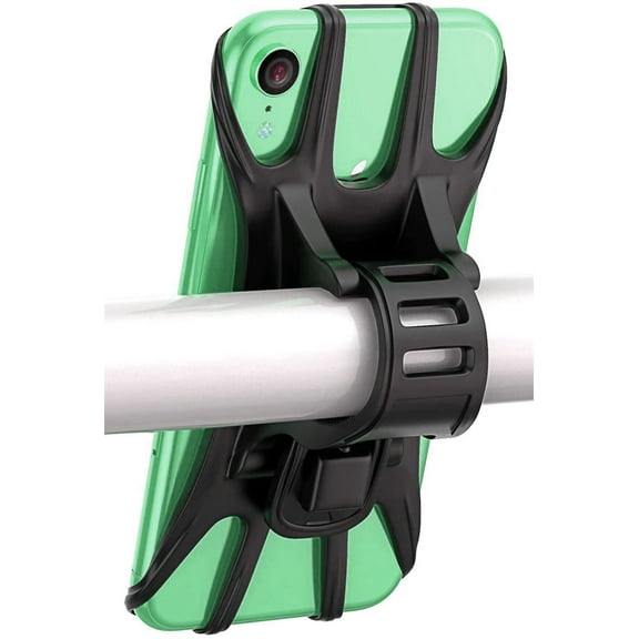 CoreLife Bike Motorcycle Phone Mount Secure Bicycle Phone Holder Universal Cycling Silicone Handlebar Easy to Install Accessories Fit All size iPhone 12 Samsung LG Motorola