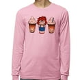thumbnail image 2 of Horror Doll Coffee Long Sleeve Shirt Unisex 4X-Large Pink, 2 of 5