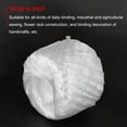 thumbnail image 4 of Uxcell Polyester Nylon Plastic Rope Twine Household Bundled for Daily Binding Packing 1148.2ft Length White, 4 of 5