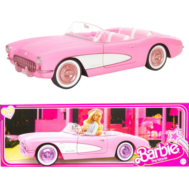 Barbie Movie Car, Pink Corvette Convertible - Walmart.com