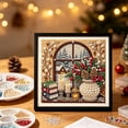 thumbnail image 3 of IPEWLEX Christmas Theme Full Round Drill Diamond Art Kit for Wall Decor & Holiday Gift, Vintage Holiday Patterns with Layered Visual Effect, Easy for Beginners, Includes Tools & Extra Beads, 3 of 6