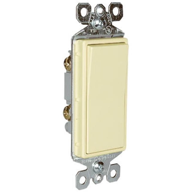 TM870ICC10 Single Pole Switch, 15A, Ivory