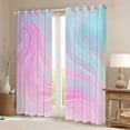 thumbnail image 2 of Castle Fairy Gradient Black Out Curtains,Ombre Stripes Curtains Pack of 2 (42x63 Each), 2 of 6