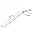 thumbnail image 4 of Promotion Clearance Special Fine Curved Glass Straight Bend Drinking Glass Straws Reusable Eco-Friendly Tubularis Snore Piece Tube, 4 of 4
