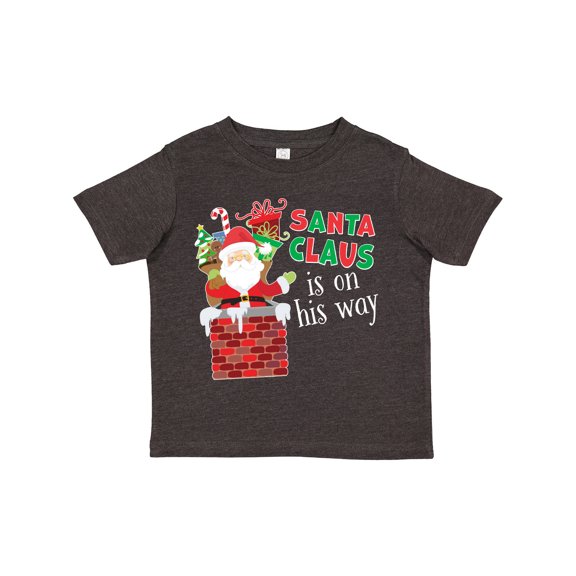Inktastic Santa Claus is on His Way Christmas Boys or Girls Toddler T-Shirt