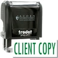 thumbnail image 1 of Self-Inking Client Copy Stamp, Trodat Printy 4911, Press and Print Stamping, Impression Size 5/8" x 1-1/2", Up to 10,000 Impressions - Green Ink, 1 of 10