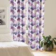 thumbnail image 2 of Ambesonne Floral Curtains, Blooming Spring Petals, Pair of 28"x63", Purple Lilac Peach, 2 of 5