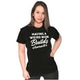 thumbnail image 4 of Having a Weird Mom Builds Character Womens Slim Fit Graphic Tee Brisco Brands X, 4 of 5
