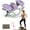 Purple, variant on Portable Lateral Rocking Fitness Stepper, Low-Impact Side to Side Stepper for Beginner, with LCD Monitor and Protective Blanket, for Home Workouts