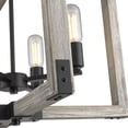 thumbnail image 4 of Golden Lighting Lowell 4-Light Chandelier in Black, 4 of 5
