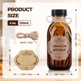 thumbnail image 2 of Botella de vidrio Elumeiro Amber Boston de 120 ml con tapa, paquete de 12, 2 of 7