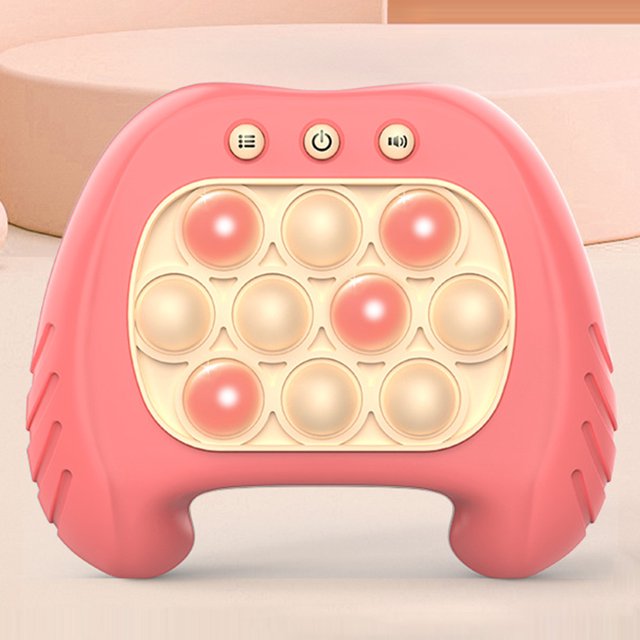 Juego Whac-A-Mole Mini juego de marmota con luz de sonido portátil para niños y niñas (rojo)