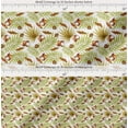 thumbnail image 2 of Soimoi Cotton Cambric Fabric Tropical Leaves & Coconut Fruits Print Fabric by the Yard 42 Inch Wide, 2 of 7
