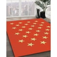 thumbnail image 2 of Ahgly Company Indoor Rectangle Patterned Orange Red Novelty Area Rugs, Swatch Sample, 2 of 6