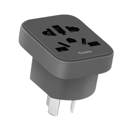 Czwio Plug adaptors, International Power Adapter for AU CN JP Asia Italy Swiss to USA and Japan Plug Adapter Universal Travel Adapter (2 Pack Black)