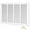 20''Wx12''H [Duct Opening], variant on 24x24 Duct Opening | Steel Return Air Grille Vent Cover Grill For Sidewall And Ceiling Hvac Cold Intake White Outer Dimensions: 25.75"w X 25.75"