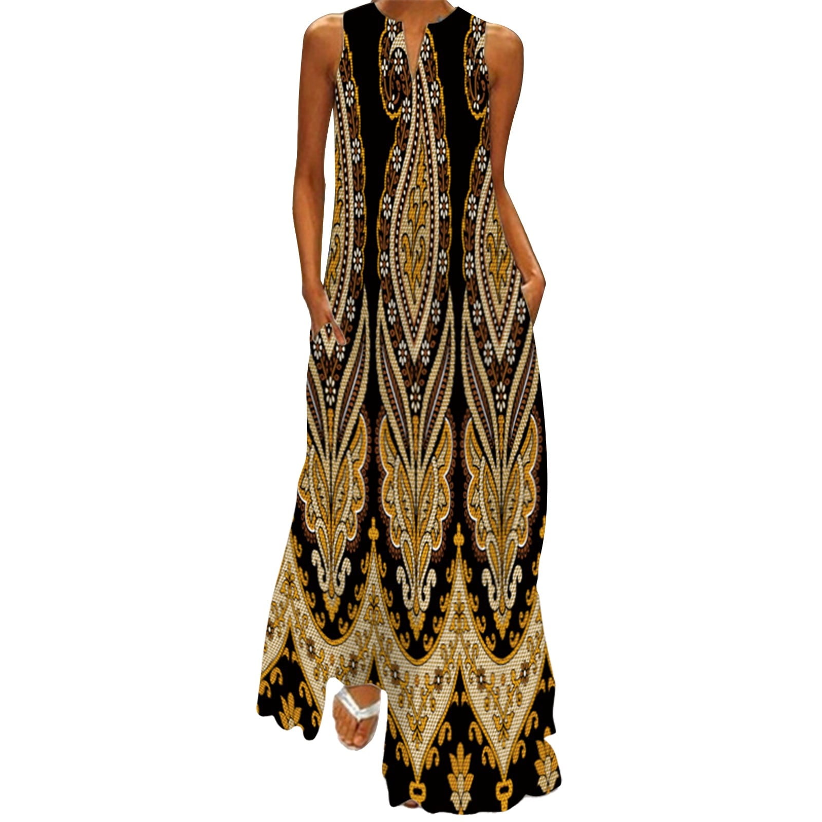 casual maxi gown