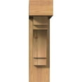 thumbnail image 2 of Ekena Millwork 5 1/2"W x 20"D x 20"H Merced Block Smooth Bracket w/ Offset Brace, Western Red Cedar, 2 of 25