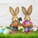 thumbnail image 5 of 3 Pares de Muñecos de Conejo de Pascua de Pie, 35 Cm de Alto SOLEDAD Estatuilla de conejito, 5 of 10