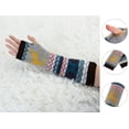 thumbnail image 2 of INSPIRE CHIC Women's Fingerless Thumbhole Elbow Length Arm Knitted Gloves, 2 of 6