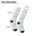 thumbnail image 2 of Goofa Cute Cows Pattern Adult Stockings, Color-Block Knee High Socks, Comfortable and Breathable, Soft and Stretchable, Sports, and Decoration, 2 of 6