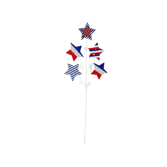 Bomd 4th of July Outdoor Decor Patriotic Plastic Yard Sign Star, Patriotic Outdoor Decorations, Rustic Iron Decorative Garden Stakes with American Flag Stars for Yard Patio Lawn