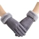 thumbnail image 1 of Guantes de invierno para mujer, cálidos, elásticos, con forro polar, guantes gruesos, pantalla táctil, SMS, clima frío, guantes de invierno para mujer (gris -2), 1 of 5
