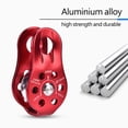 thumbnail image 2 of Pulley,Aluminium Alloy Heavy Duty Pulley Wheel Single Climbing Pulley Precision Engineered, 2 of 8
