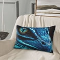 thumbnail image 5 of Daiia Blue Viper Snake Closeup Face Bedding Waterproof Pillow Protector Zippered Queen – Bed Bug Proof Pillow Encasement-14"x20", 5 of 6