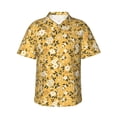 thumbnail image 2 of Goofa Daisies Flowers Hawaiian Shirt for Men, Unisex Summer Beach Casual Short Sleeve Button Down Shirts,Aloha Tropical Floral print shirt-Small, 2 of 9