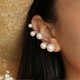 thumbnail image 2 of Pendientes de tuerca con forma de trepador de orejas de perla sintética para mujer de Farfi Fashion, joyería de regalo para fiesta, 2 of 5