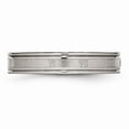 thumbnail image 4 of Titanium 4mm Brushed and Polished Roman Numerals Band, 4 of 8