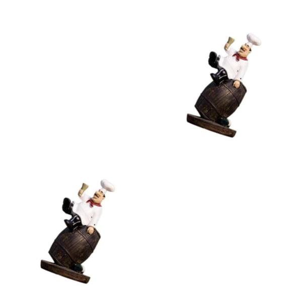 Estatuilla de Chef elegante Matsuzay decoración para panadería y regalos de inauguración de la casa