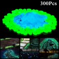 thumbnail image 1 of 300pcs Shinning Pebble Garden Fish Tank Swimming Pool Color Luminous Stone Artificial Fluorescent Stone, 1 of 5