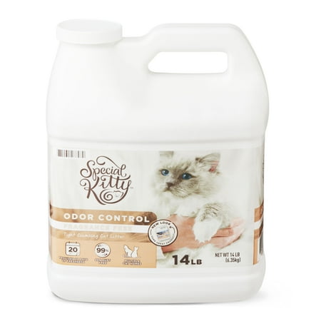 Special Kitty Scoopable Tight Clumping Cat Litter, Fragrance Free, 14