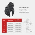 thumbnail image 2 of Hmhnsya Men's Genuine Leather Motorcycle Riding Gloves High Quality Protective Racing Gear, 2 of 6