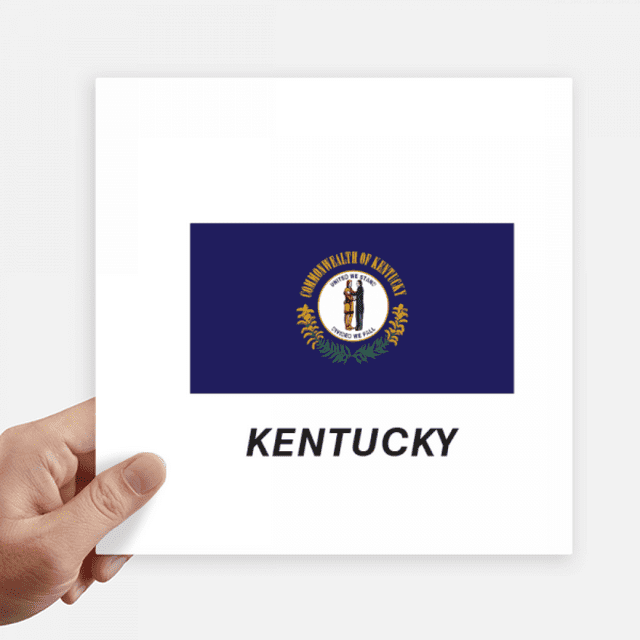 Outline Flag State Kentucky Sticker Tags Wall Picture Laptop Decal Self