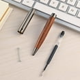 thumbnail image 5 of Luxury Wooden Ballpoint Pen with Brass Accents - Smooth Writing, 13.5cm, Black Ink, Perfect for Personal Use or Gifts, 5 of 5