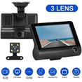 thumbnail image 3 of 3 Channel Dash Cam 4 Inches TFT LCD Car DVR, Front Inside Rear Three Way Night Vision HD 1080P Car Camera, 140° Wide Angle, 3 of 5