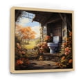 thumbnail image 2 of Designart "Toilet Autumn Retreat expressionistic" Bath & Laundry Floater Framed Wall Art Print, 2 of 7