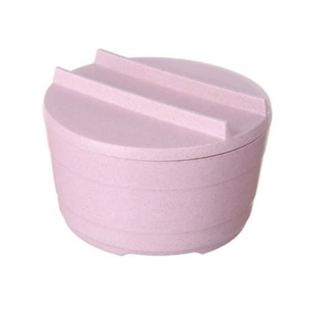 

Wheat Straw Bowl 1pc Kitchen Household Wheat Starw Rice Noodle Bowl Kitchen Food Tableware for Home (Pink) A