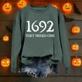 thumbnail image 5 of Womens Halloween Crewneck Sweatshirts Fall 1692 Ghost Printed Long Sleeve Pullover Tops Fashion Casual Relaxed Fit Blouses Z002-Grey XL, 5 of 5