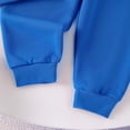 thumbnail image 6 of Girl's 2 Piece Outfits Casual Graphic Long Sleeve Sweatshirts and Sweatpants Set Fall Clothes 6-24 Months 2T 3T 4T 5T 6T Kids Blue,3-4 Years, 6 of 6