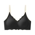 thumbnail image 2 of Roncen Women's Solid Color Wireless Comfortable Breathable Bralette Daily Underwire-Free Bra, 2 of 3