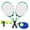 Green, variant on Kids Tennis Rackets with Tennis Ball Tennis Trainer for Children Beginners