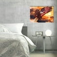 thumbnail image 2 of American Bald Eagle Wall Art, Flying Canvas Prints Patriotic Concept Picture Home Artwork Decor For Office Living Room Bedroom Unframed Ready To Hang, 2 of 3
